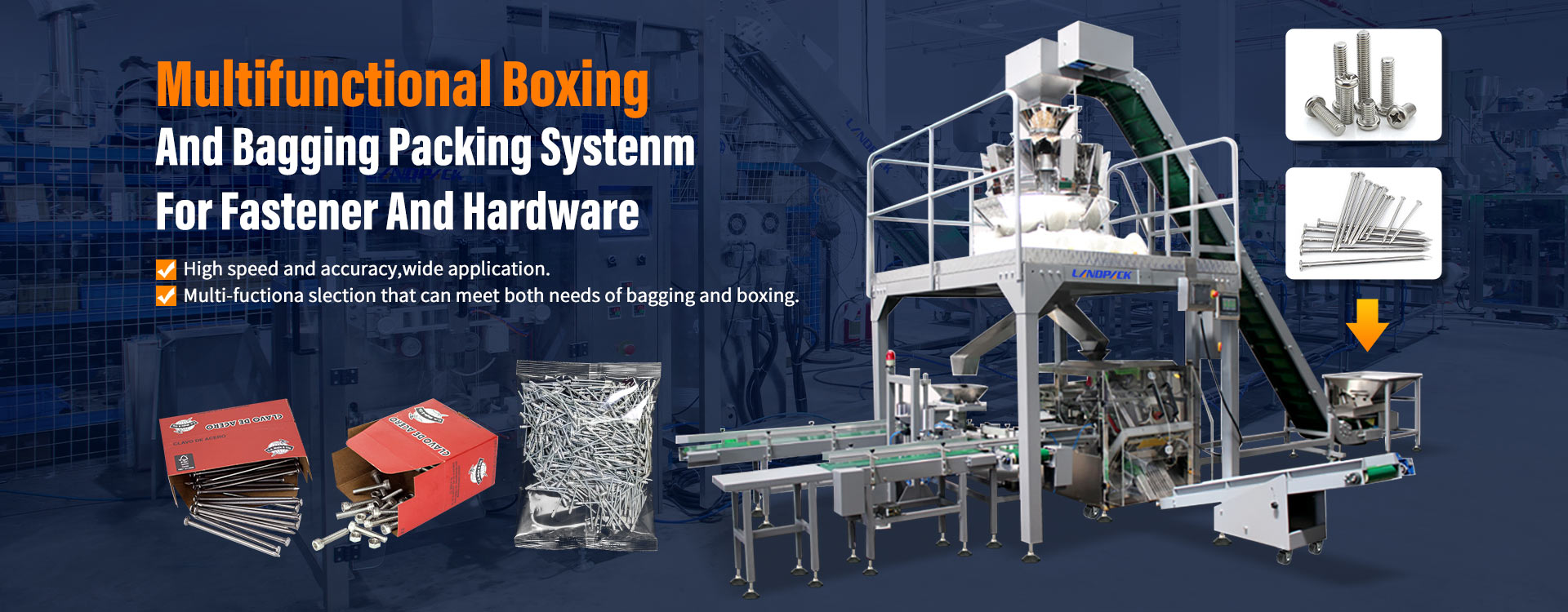 fastener packaging machine