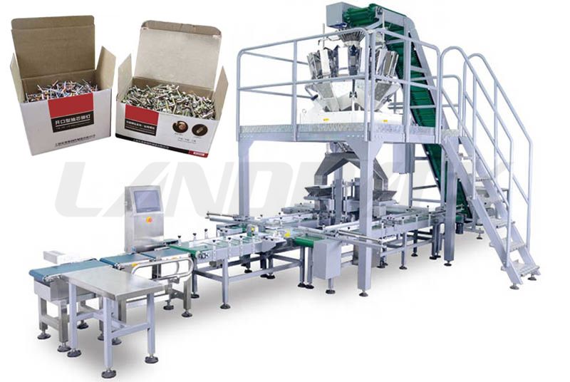 High Speed Double Opening Boxing Packing System For Hardware Fittings/ Screw/ Fastener