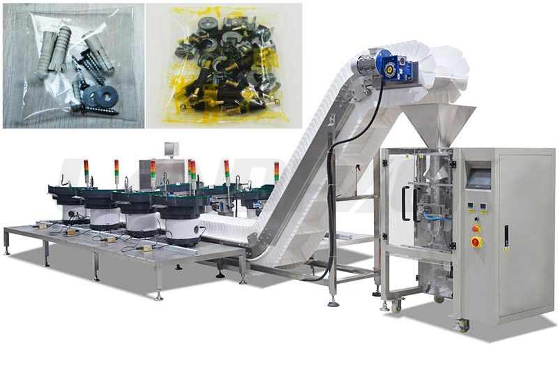 Automatic Screw/ Hardwares Counting Packing Machine With 8 Vibration Disk