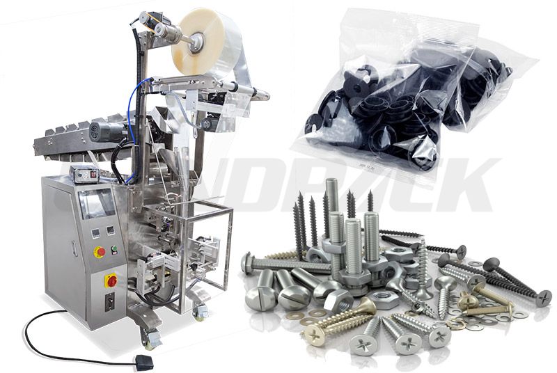 Low Cost Semi Auto Plastic/ Rubber Parts Packing Machine With Chain-Type Batchers