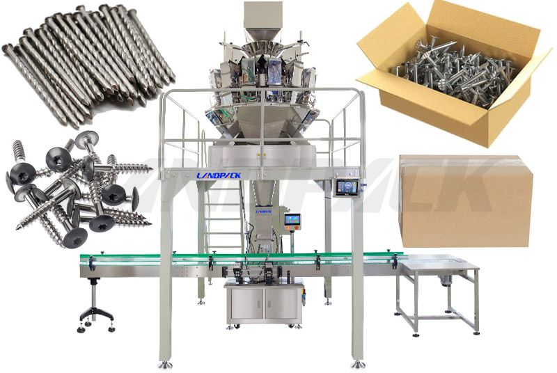 Automatic Hardware Carton Boxing Machine for screw nut bolt nail etc