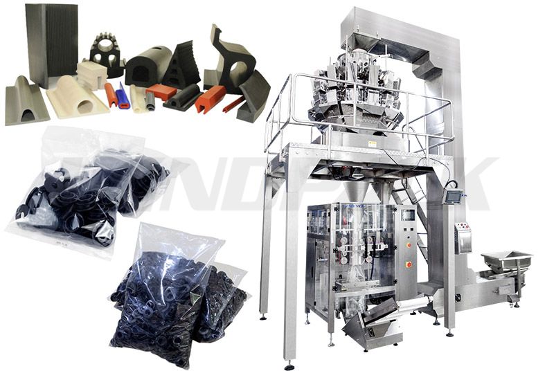 Automatic Plastic/ Rubber Parts Multihead Weigher Packing Machine