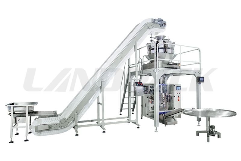 Multihead Weigher Packing Machine For Grain Strip And Solid Materials
