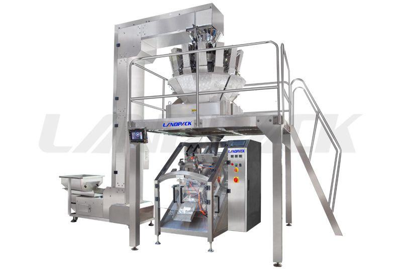 Inclined Vertical Form Fill Seal Machine For Heavier Product Packing