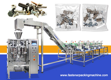 Small Plastic Parts Bagging Pouch Packing Machine With Vibration Feeder
