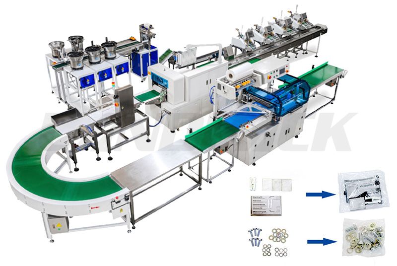 Full Automatic Instructions Books Mixing Fitting Accessories Packing Machine Line