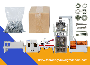Multifunction Fastener Hardware Metal Washer Bag Packing And Boxing Machine Packing Line